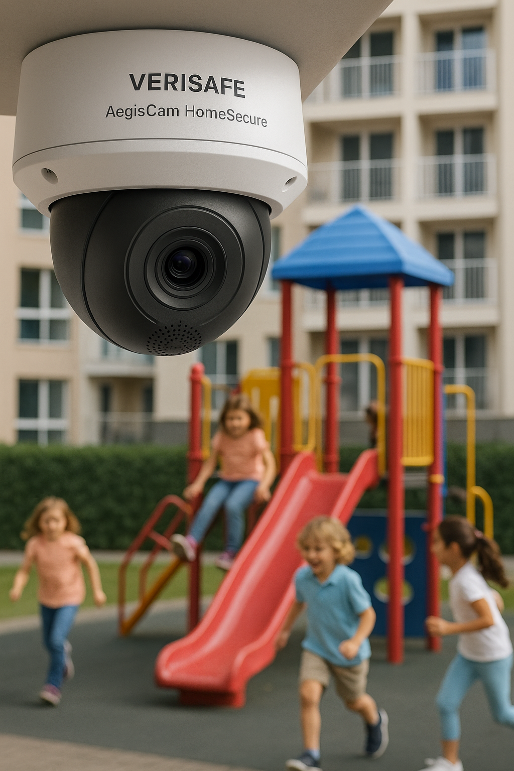 Security Camera Overseeing Playful Moments