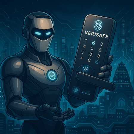 Futuristic Robot with VeriSafe Lock